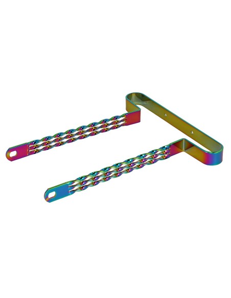 20 Lowrider Triple Flat Twisted Bumper Front/Rear Oil Slick.